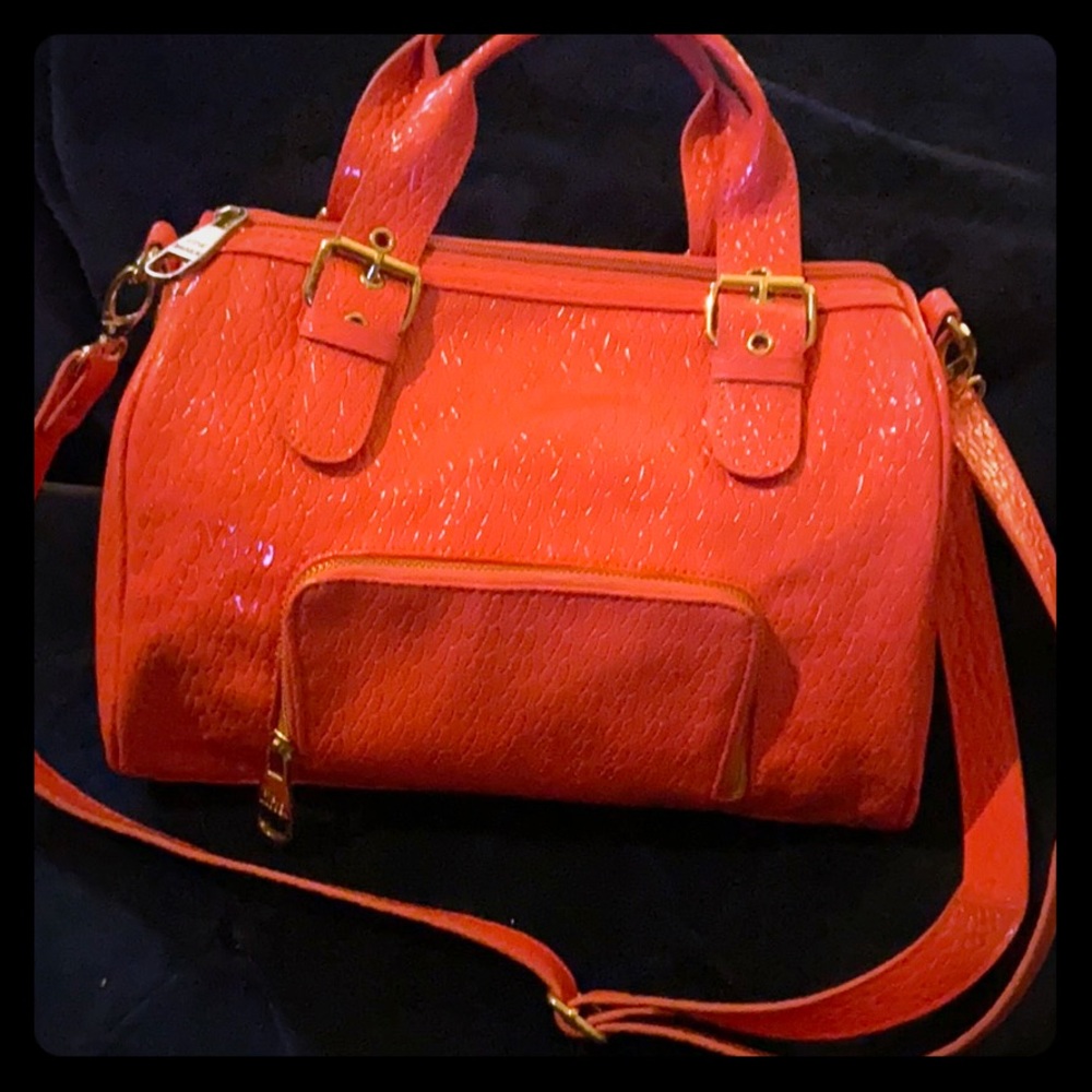 Peach Steve Madden bag.